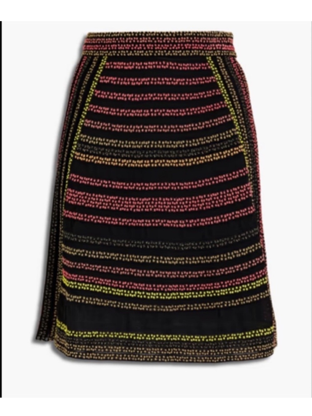 NWT Missoni A-Line Knit Skirt Size 40 US 4 Multicolor Striped Made in Italy